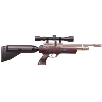 Kral Puncher NP-02 PCP Pre Charged Air Rifle .22 calibre 12 shot NP02 and free hard case Marine WALNUT STOCK